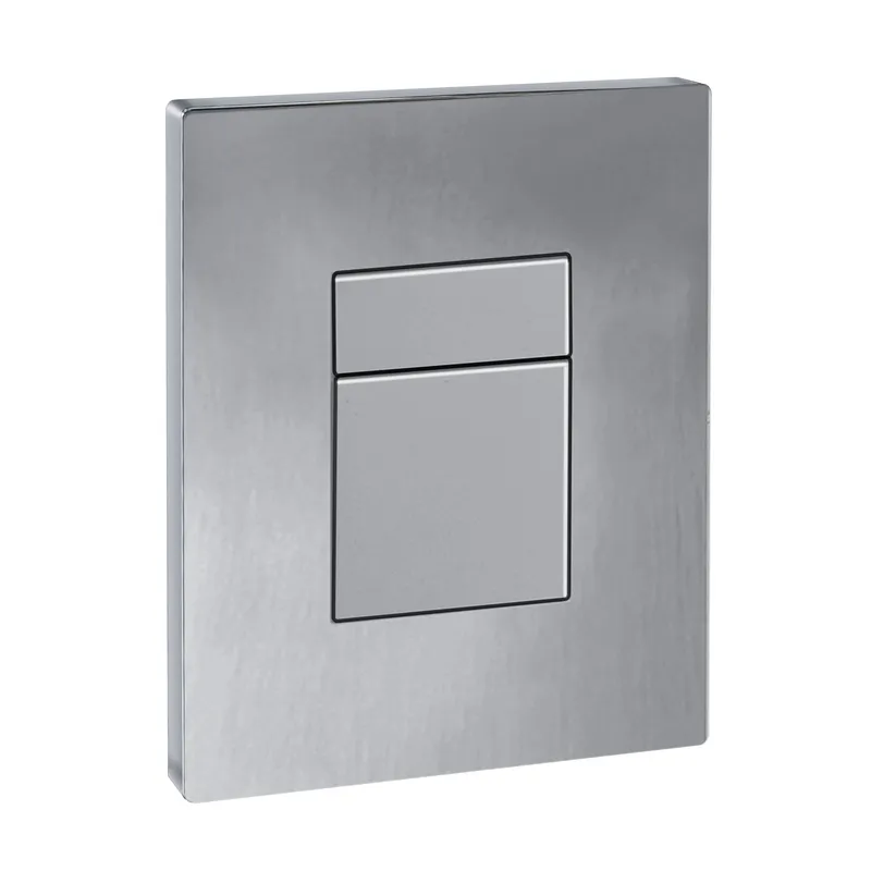 Панель змиву Koer KT-0607-02 157x198x10mm пластикова, кнопка квадратна (SS Color) (KR6239)