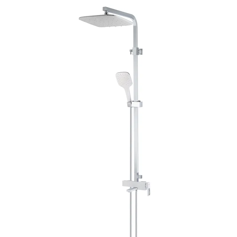 Душова колона зі змішувачем Koer KB-56009-04 3 функціі (Колір хром+білий) (KR5987)