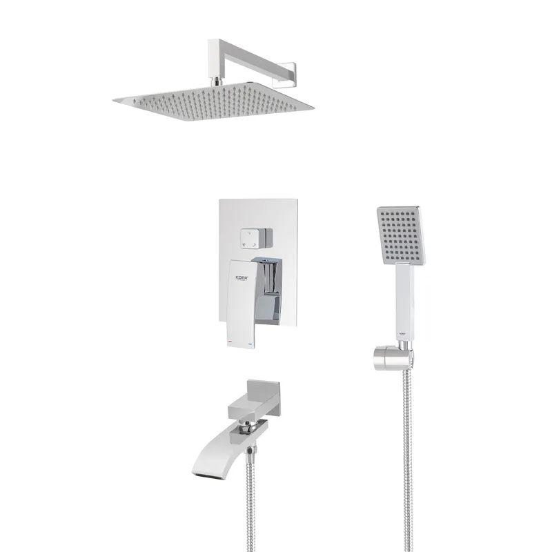 Вбудована душова система із змішувачем Koer KB-66007-01 (Колір хром) (KR3464)