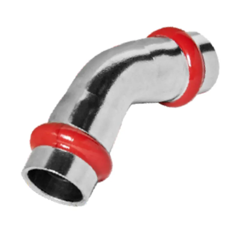 Коліно 45° дворозтрубне Koer KQ.B35-2 Press-Inox AISI 304 35x35 (KR6436)