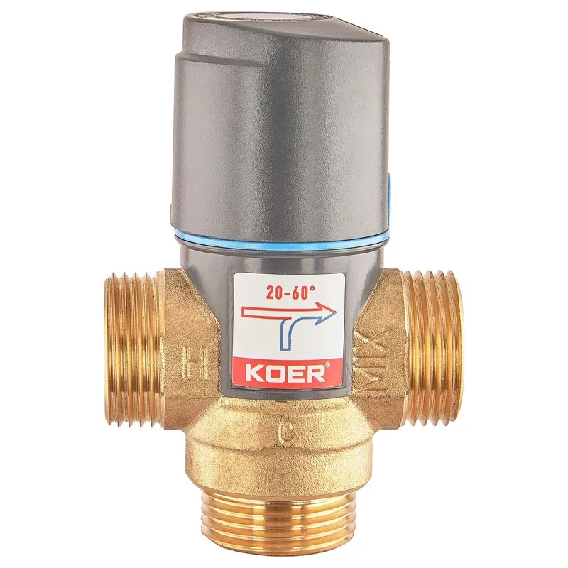 Клапан змішувальний термостатичний Koer KR.1268 - 1'' 20*C-60*C (KR5845)