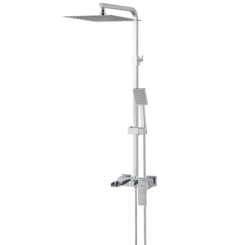 Душова колона із змішувачем водоспад KOER KB-58007-01 (Колір хром) (KR3462)