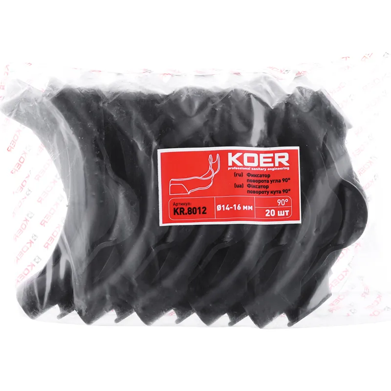 Фіксатор повороту кута 90 * Koer KR.8012 (продається упаковкою 20 шт) (KR2971)