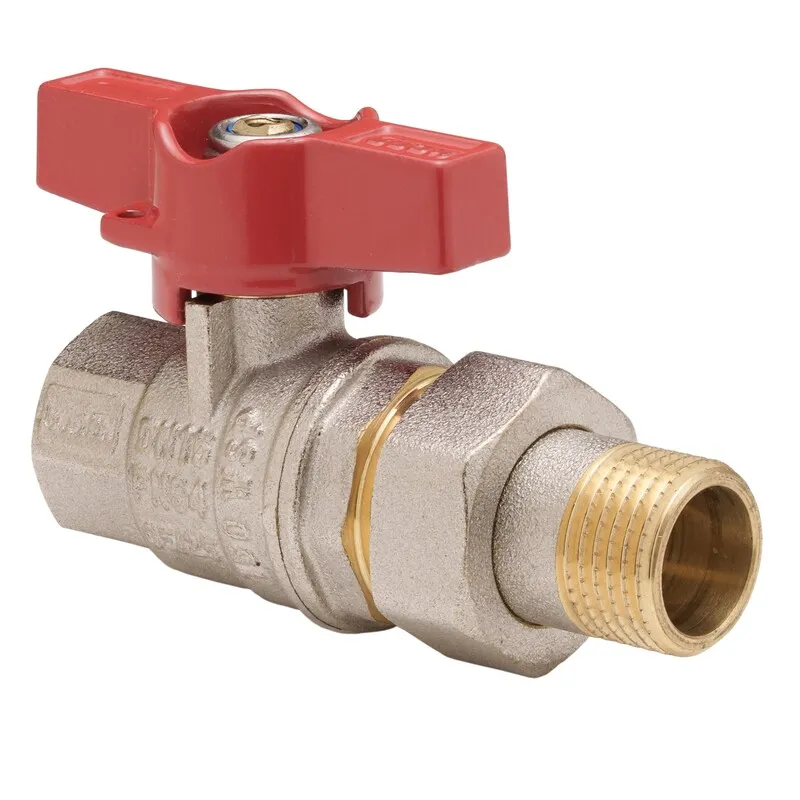 Кран з американкою Koer Extreme KE.227-15 - 1/2" ручка "метелик" червона (KR5765)