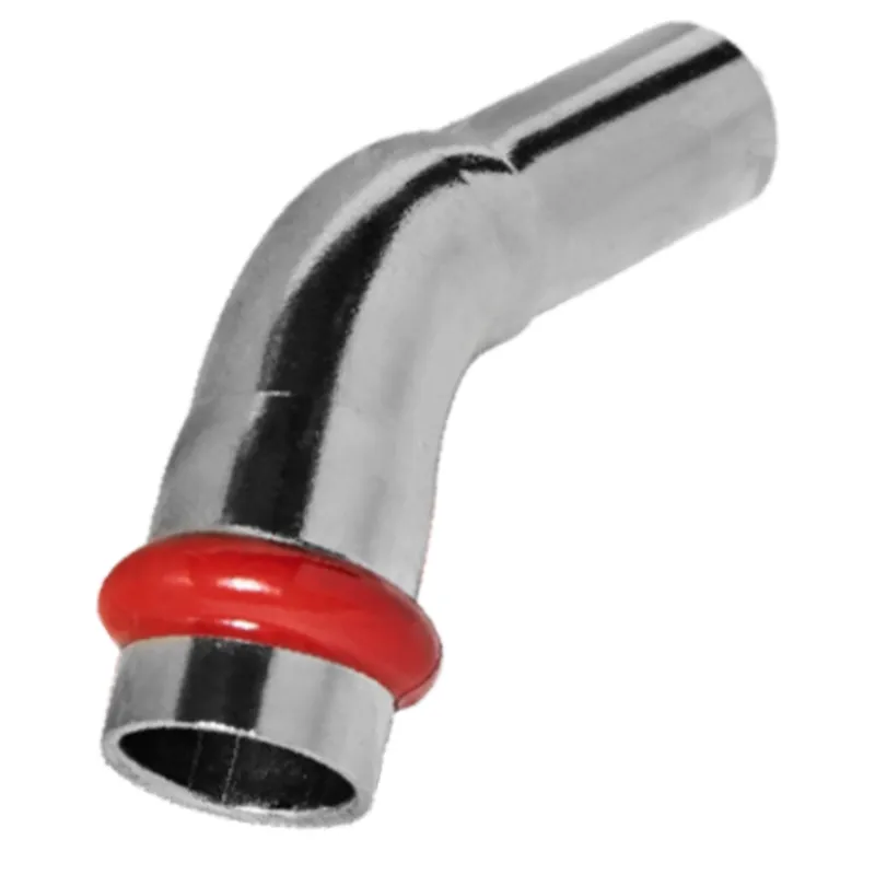 Коліно 45° однорозтрубне ВЗ Koer KQ.B18 Press-Inox AISI 304 18x18 (KR6426)