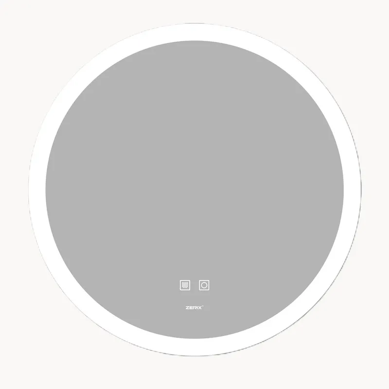 Дзеркало Zerix Solo MC02-60 з LED Touch, Anti-fog, димером, регулятором яскравості (ZX6065)
