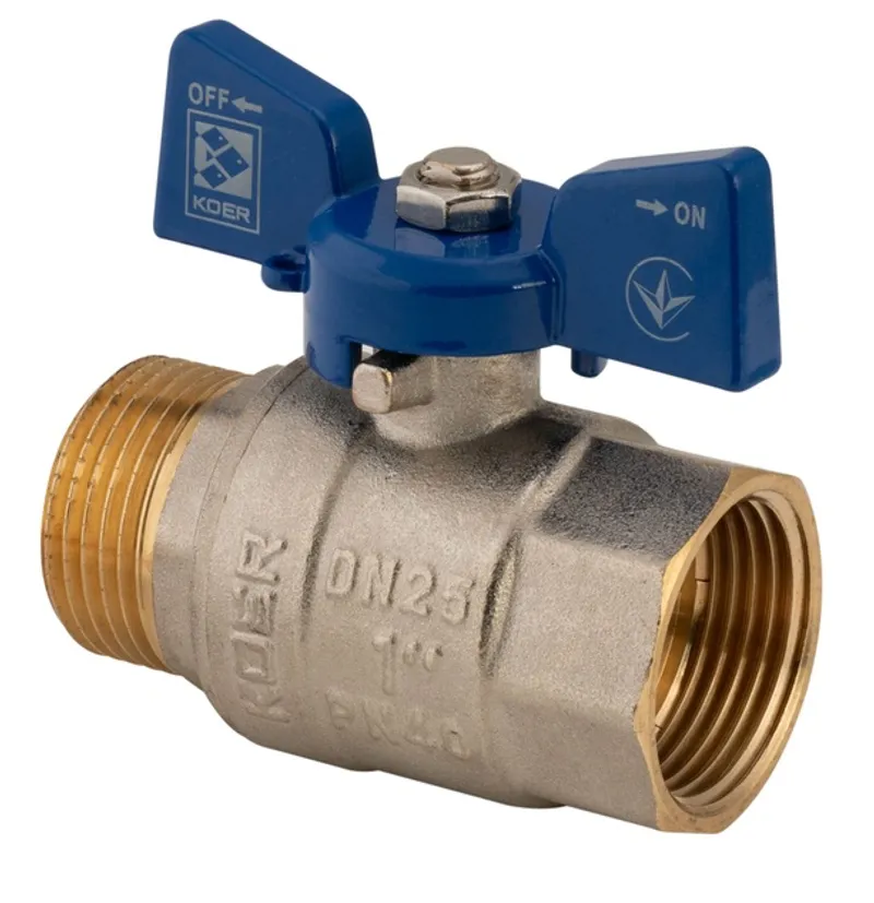 Кран кульовий Koer 1" ГШМ (KR.218.B) синій (KR2721)