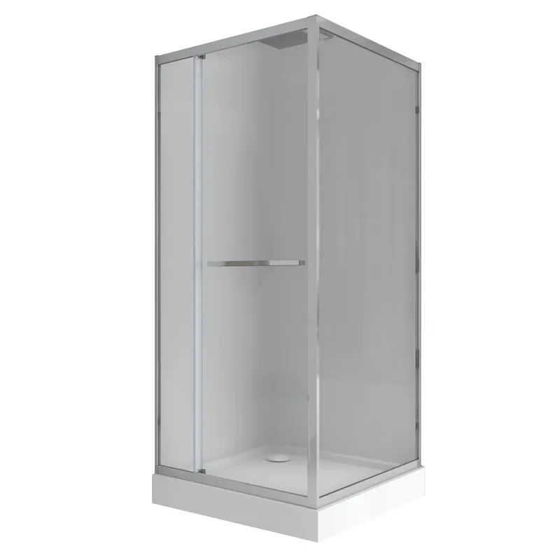 Душова кабіна з низьким піддоном Mixxus Style SCT01-90x90x200-TR Chrome прозоре скло 6мм (MI8433)