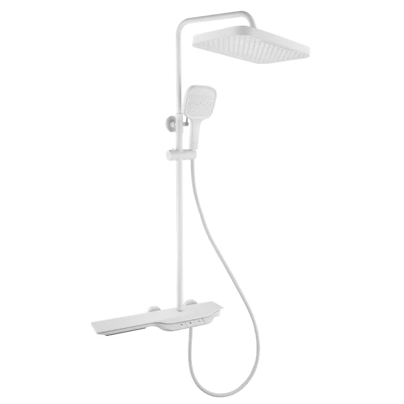 Душова колона з термостатичним змішувачем Mixxus Premium SPACE-009-J White, 3 режими (MI6543)