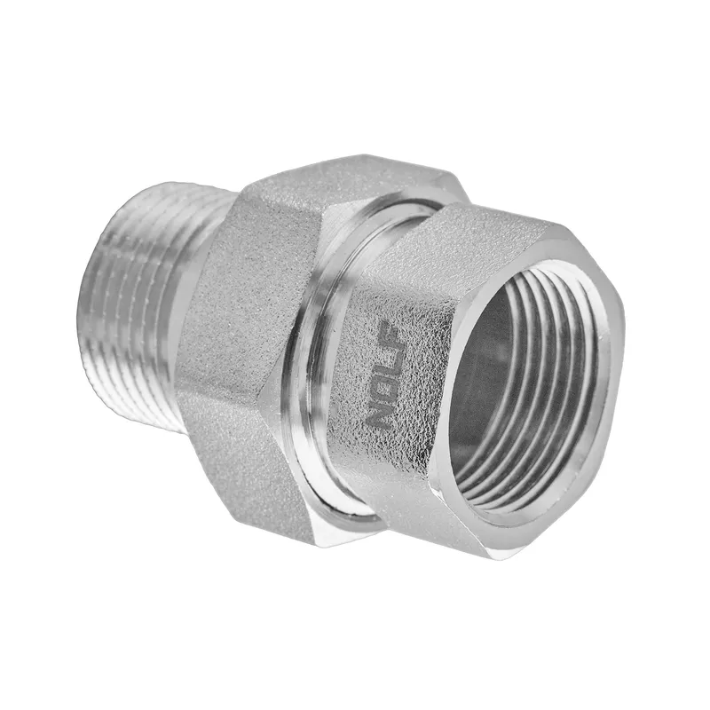 Згін американка Nolf NFC.511-10 - 1" прямий нікельований (NF3232)