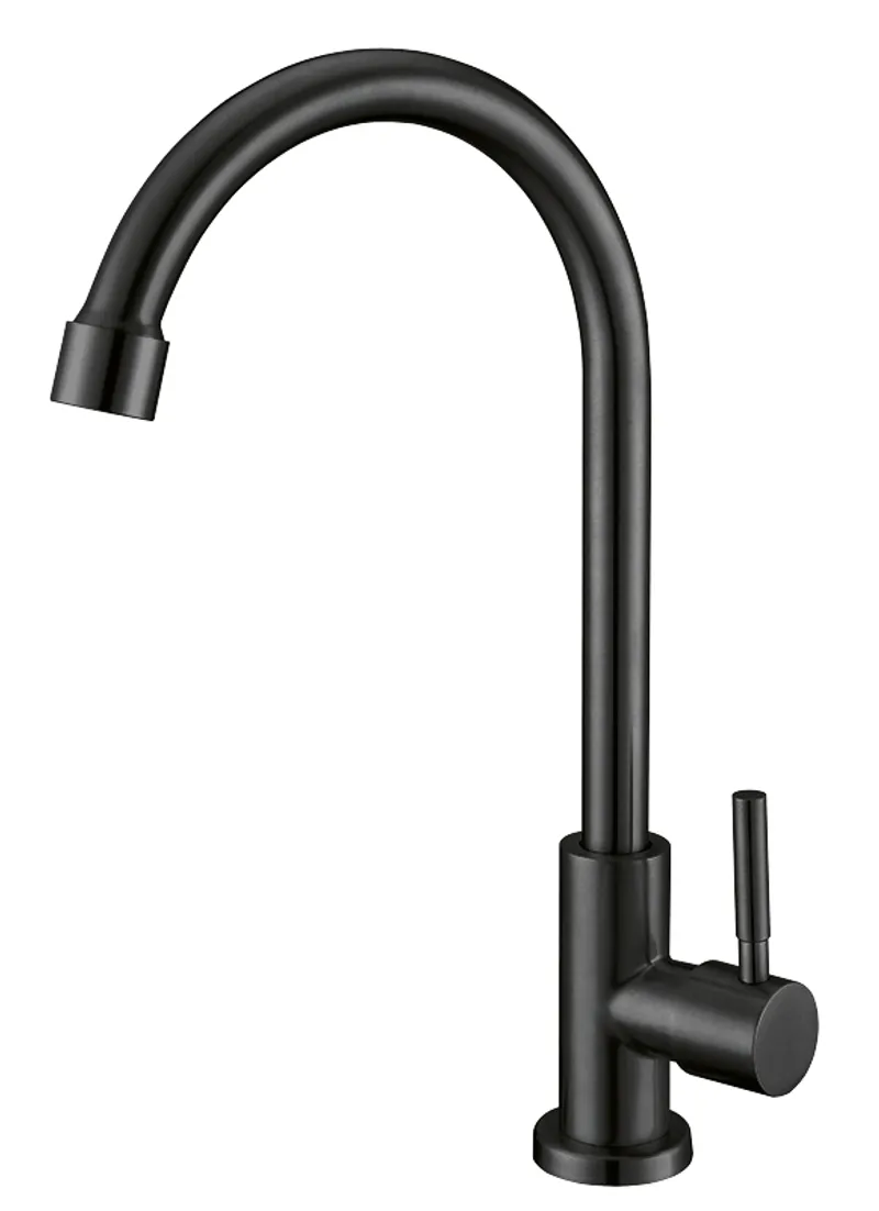 Кран для холодної води MIXXUS MONO-01.SUS BLACK з нерж. сталі (MI6561)
