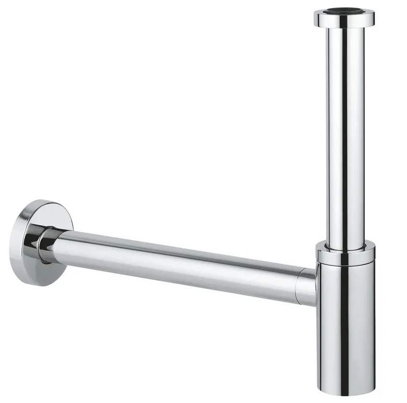 Сифон для раковини GROHE 28912000 без випуску (під донний клапан) без ревізії (Колір хром) 1 1/4'' (28912000)