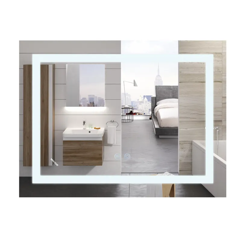 Дзеркало Mixxus WARM MR12-80x70-Reverse з Led Touch, Anti-fog, димером, регулятором яскравості (MI6936)