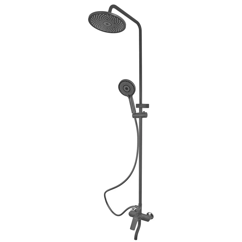 Душова колона зі змішувачем Plamix Lucas-009-J Graphite (Колір графіт) (PM6102)