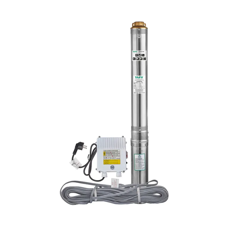 Насос свердловинний відцентровий Taifu 4STM 6/20+2M +пульт Н=140м, Q=8,4м3, P=2200Вт, каб.2м, 1,25" (TF3397)