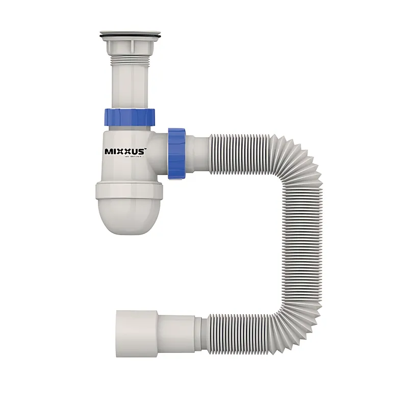 Сифон для умивальника Mixxus SU-06-A 1 1/2"x40 з пластиковим випуском (MI8183)