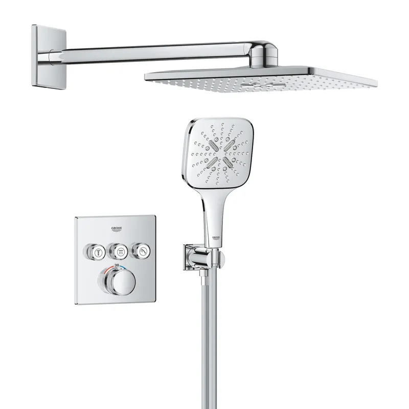 Прихована душова система з RSH SmartActive 310 Cube Grohe Grohtherm SmartControl (1039980000)
