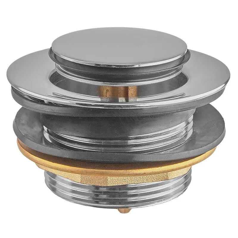 Донний клапан для ванни Koer PW-06-01 1 1/2'' автоматичний СLICK-СLACK (Колір хром) (KR5799)