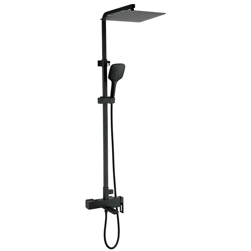 Душова колона із змішувачем Koer KB-56009-05 (Колір чорний) (KR3507)