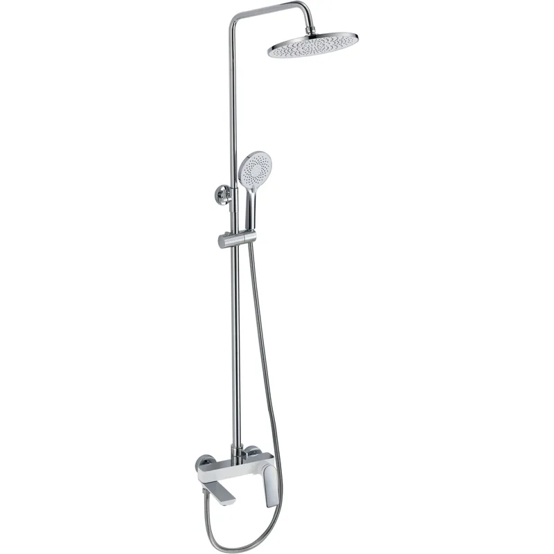 Душова колона Mixxus Premium DERBY 009-J WHITE-CHROME зі змішувачем (MI6616)