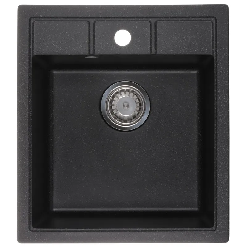 Мийка кухонна Zerix ZS-4651S-03 Чорна (ZX4564)