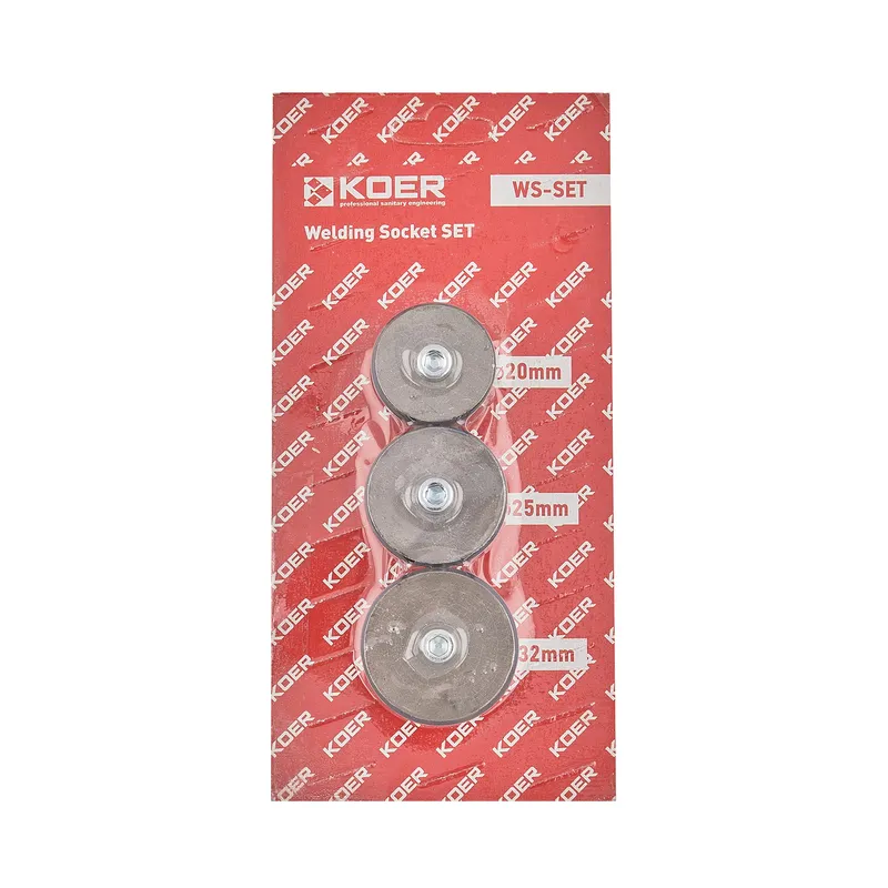 Комплект насадок KOER WS-SET для паяльника PPR (кол. синій) 20мм,25мм,32мм (KR5821)
