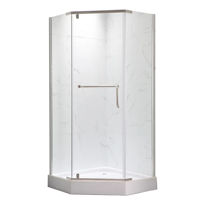 Душова кабіна з низьким піддоном Mixxus LINES SCT01-90x90x198-TR CHROME прозоре скло 6мм NEW (в 2 ящ) (MI8370)