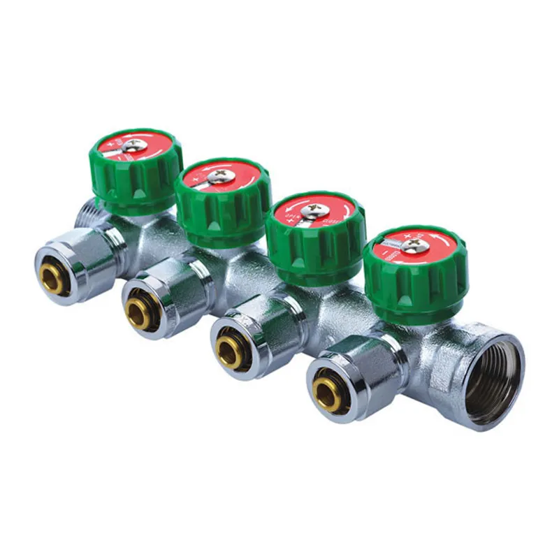 Колектор для теплої підлоги на 4 контура Koer KR.1122-4 1"x4 ways (KR2655)