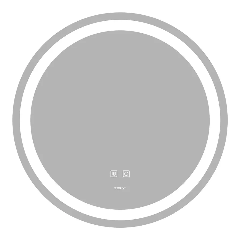 Дзеркало Zerix Solo MC01-80 з LED Touch, Anti-fog, димером, регулятором яскравості (ZX6064)