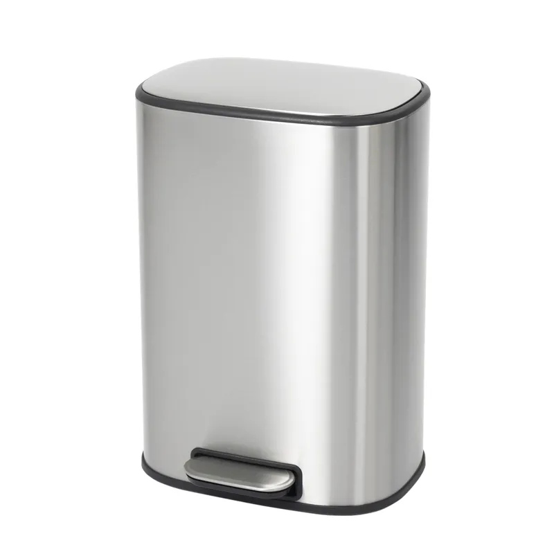 Відро для сміття з плавним закриттям овальне Mixxus Premium Diverse-TC0112 SS Color 12л колір наржавійка (MI7079)