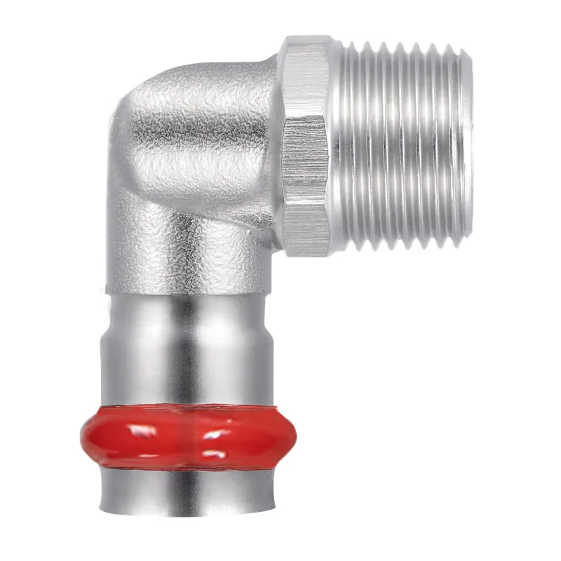 Коліно 90° ЗР Koer KQ.L2206M Press-Inox AISI 304 22x1/2" (KR6416)