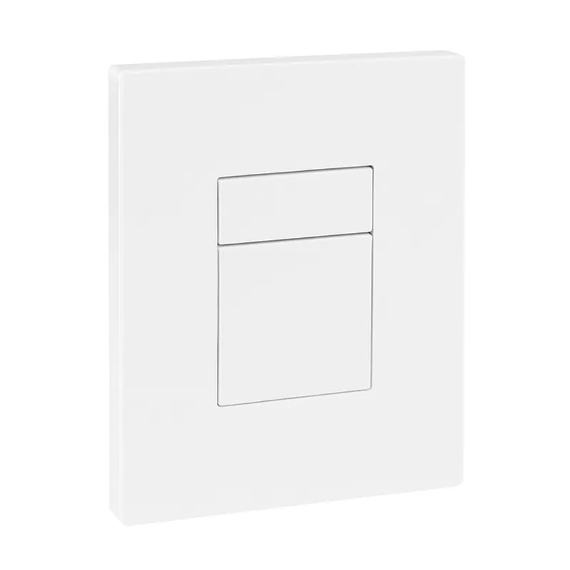 Панель змиву Koer KT-0607-03 157x198x10mm пластикова, кнопка квадратна (колір білий) (KR5714)