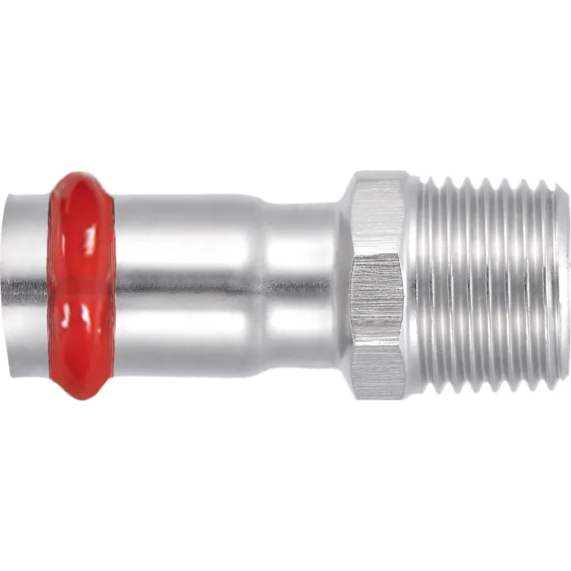 Перехідник із зовнішньою різьбою Koer KQ.A1808M Press-Inox AISI 304 18x3/4" (KR6280)