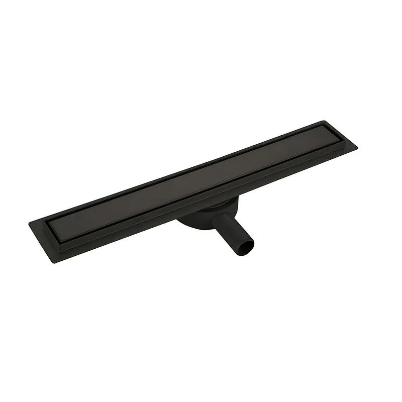 Душовий трап з нержавіючої сталі SUS304 Koer FD29-70x800-Black (Колір чорний) (AC0682)