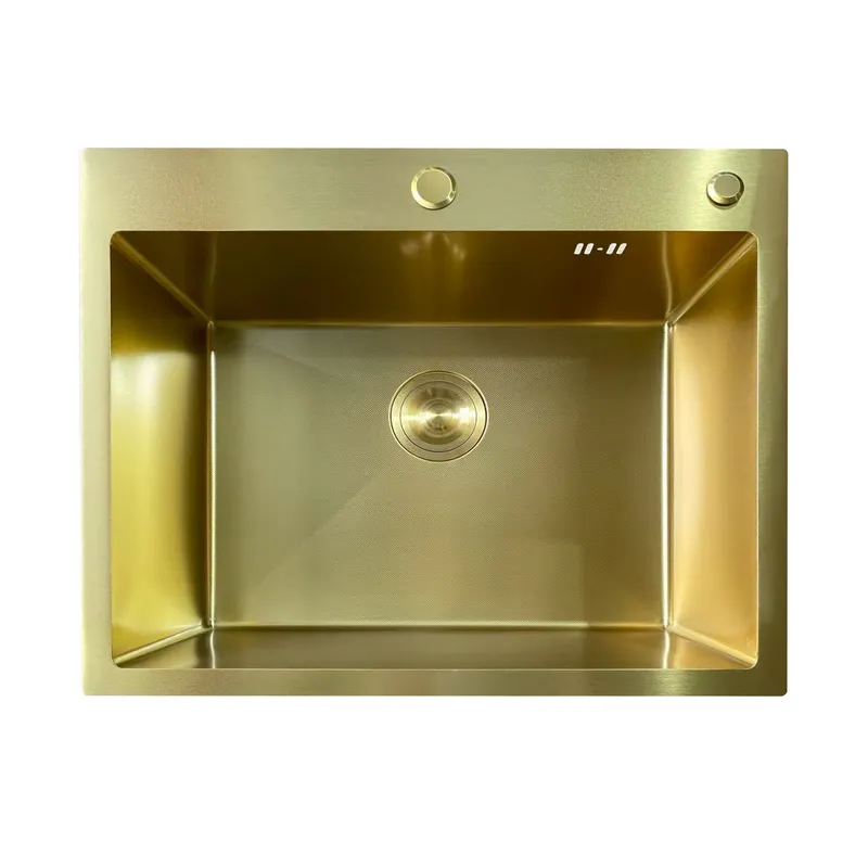 Мийка Mixxus MH6050 Micro Decor Brushed Gold (3.0/0.8) з нерж. сталі (колір матове золото) (MI8222)