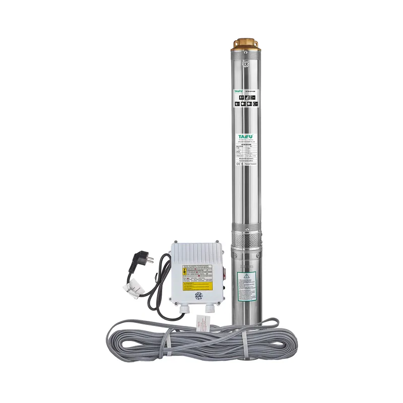 Насос свердловинний відцентровий Taifu 4STM 8/9+35M +пульт Н=57м, Q=10,8м3, P=1100Вт, каб.35м, 1,5" (TF3399)