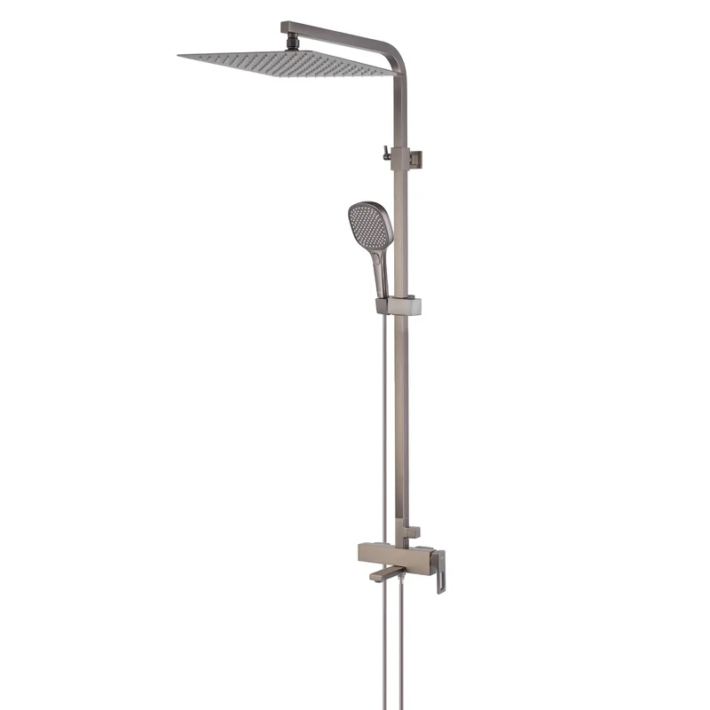 Душова колона зі змішувачем Koer KB-56009-07 3 функціі (Колір графіт) (KR5988)