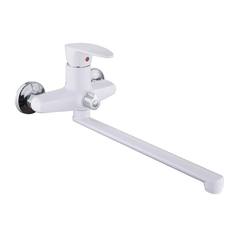 Змішувач для ванни Plamix Cezar-006 Euro White (без шланга, лійки та кронштейна) (PM0735)