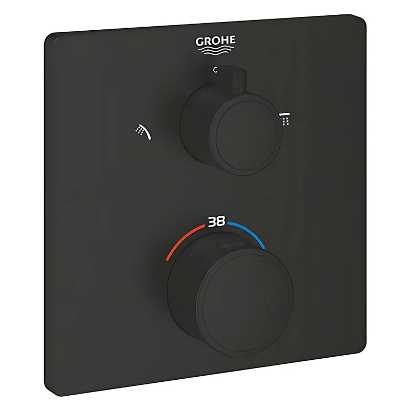 Термостат для душу Grohe Grohtherm з перемикачем на 2 положення верхній/ручний душ (1022092430)