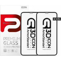 Скло захисне Armorstandart Icon 3D iPhone 11Pro Max/XS Max Black 2шт (ARM56214-GI3D-BK)
