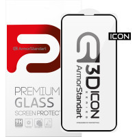Скло захисне Armorstandart Icon 3D Apple iPhone 14 Plus Black (ARM61973)