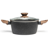 Каструля Hölmer Natural кована з кришкою 2,5 л (CR-1325-FAMWL Natural)