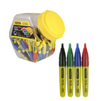 Набір маркерів Stanley Permanent, 90мм, Black/Green/Blue/Red, 72 шт, із загостреним наконечником, (1-47-329_72)