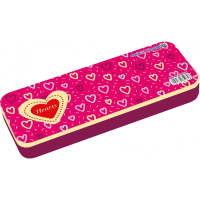 Пенал Cool For School Пластиковий Hearts 2 відділення Червоний (CF85964)