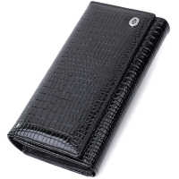 Гаманець ST Leather Шкіряний Чорний (22683)