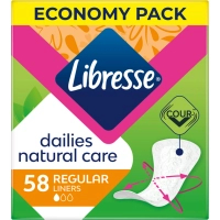 Щоденні прокладки Libresse Natural Care Dailies 58 шт. (7322540575453)