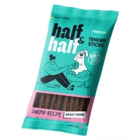 Ласощі для собак Half&Half м'ясні палички з креветкою 100 г (4820261921236)