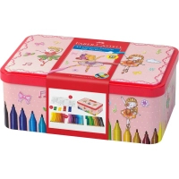 Фломастери Faber-Castell Балерина в металевій коробці Connector Скрепляй разом 33 кольора (26537)