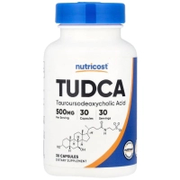 Вітамінно-мінеральний комплекс Nutricost Тауроурсодеоксихолева кислота, 500 мг, TUDCA, 30 капсул (NCS67069)