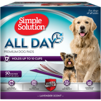 Пелюшки для собак Simple Solution All Day Premium Dog Pads з ароматом лаванди 50 шт 58х60 см (0010279102428)